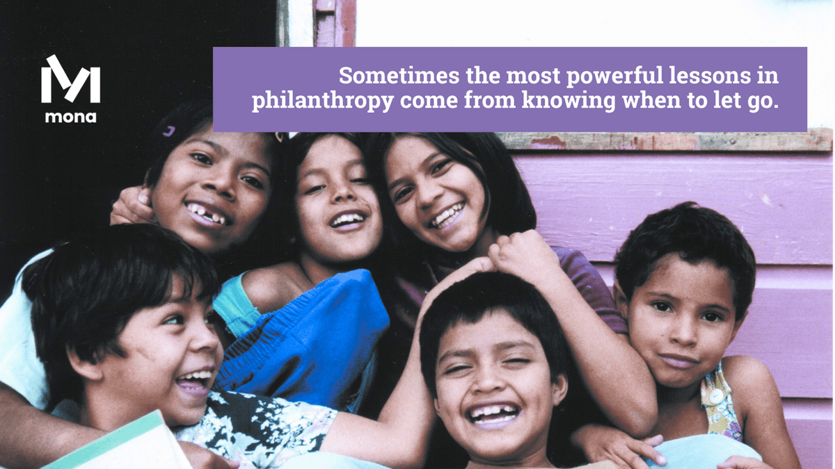 monafoundation's tweet photo. Ethical philanthropy means knowing when to step back—and when to lean in. 

One of our early partnerships didn’t work out, but the lessons we learned continue to shape how Mona Foundation leads today. 

👉 Read the full reflection: https://t.co/4b3sttsJJP https://t.co/gjpWBCSjDH