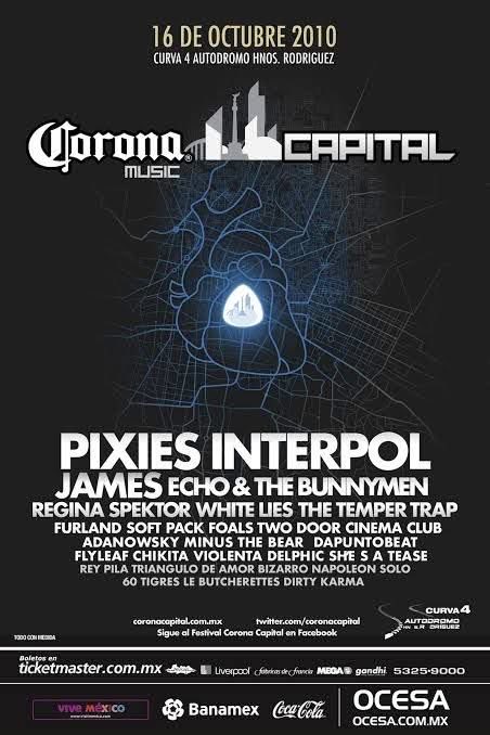 Recuerdo mucho cuando Paul
Banks dijo -ya al final de Interpol-: “Anden. Vayan a ver a Pixies!” Y en chinga le corrí