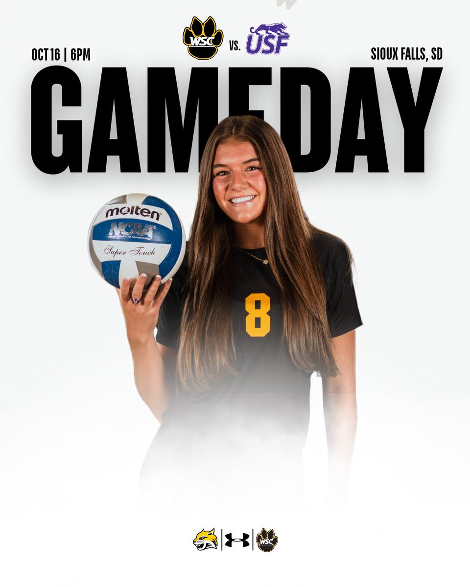 WSCWildcatVB's tweet photo. Back at it in the NSIC!😺

🆚 University of Sioux Falls
⏰ 6pm
📊 https://t.co/wwSSTVGP2B
📺 https://t.co/WdRCLjRsXe

#ItsYourShip | #StayAnchored https://t.co/Y9y7rCzHM5