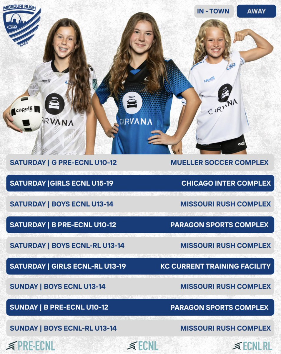 MoRushSoccer's tweet image. Wherever your matches take you, good luck this weekend! 
#RUID #GRIND #GRATITUDE #GRACE