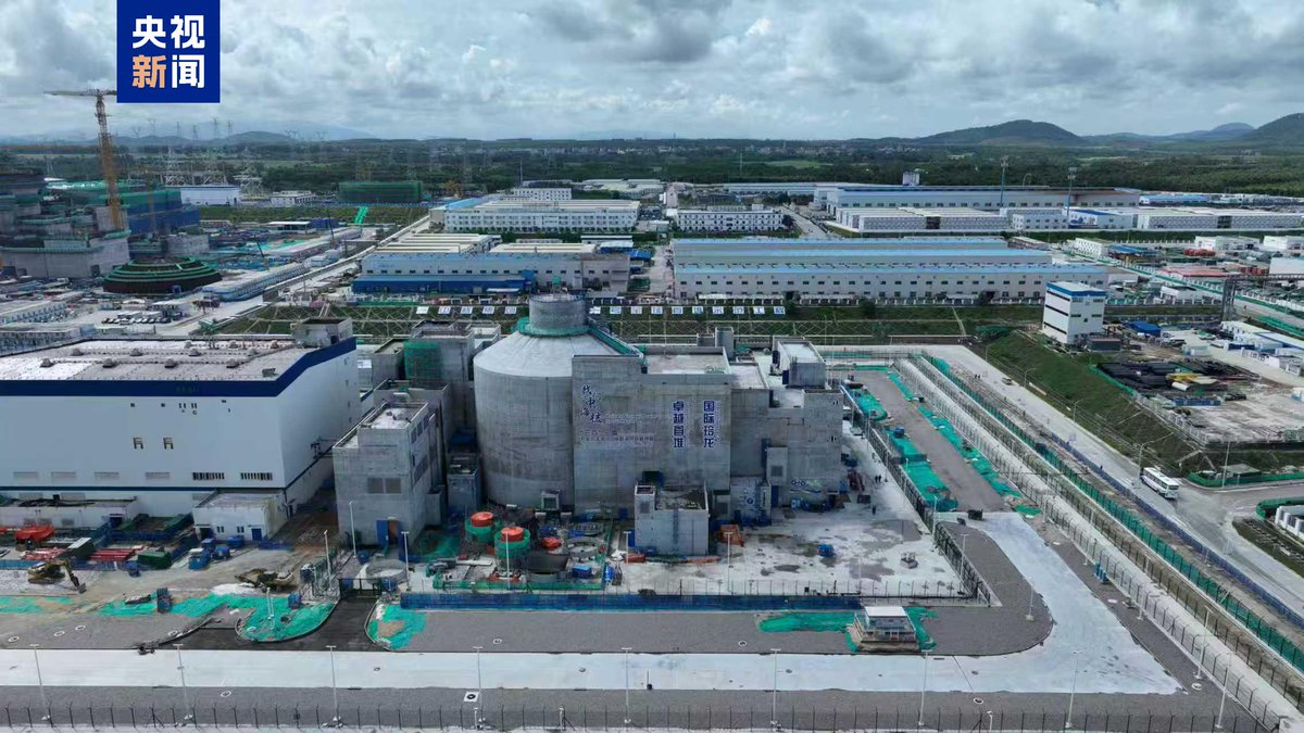 realTZV's tweet photo. Chinas first SMR, @CN_Nuclear_Corp's Linglong One integral PWR at #Changjiang #NPP on #Hainan, has finished cold functional testing. https://t.co/pVplzspnvc