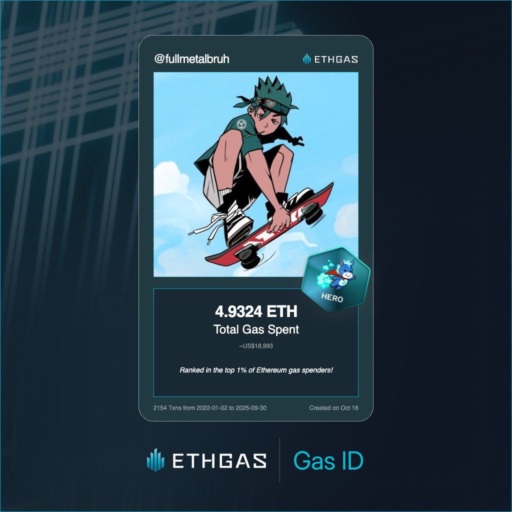 Bruh (@fullmetalbruh) on Twitter photo Get your Gas ID and Beans here: ethgas.com/community/gas-… Get your Gas ID and Beans here: ethgas.com/community/gas-…