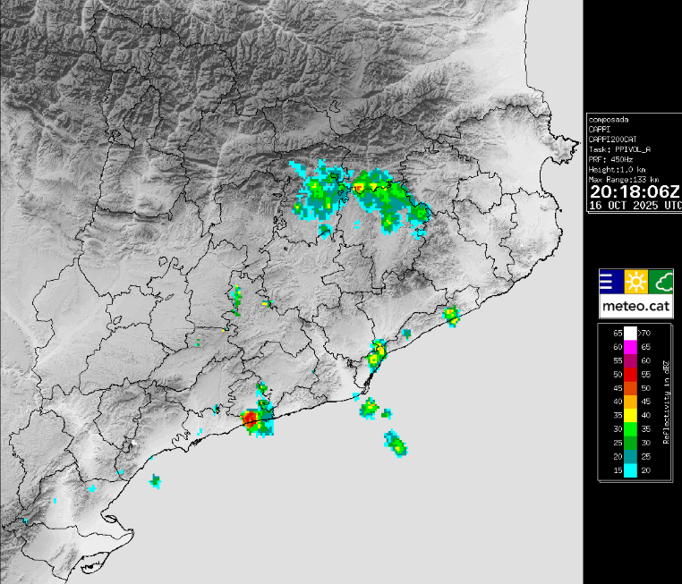 ⚠ El Servei Meteorològic de Catalunya ha emès un avís d'observació (#avisosSMP) per intensitat de pluja torrencial (més de 40 mm en 30 minuts) al Baix Penedès⚠

Durant la nit i matinada poden aparèixer xàfecs forts i estàtics a altres punts del litoral.