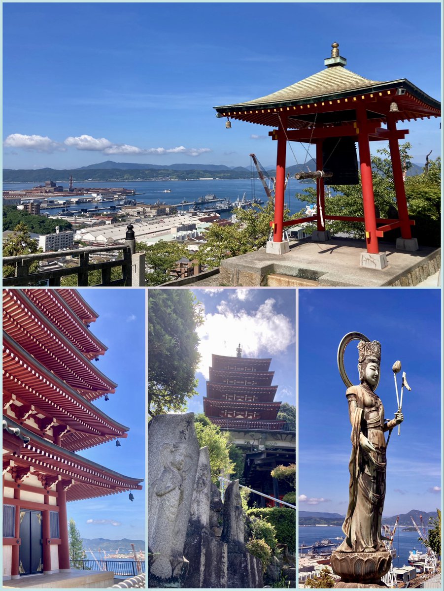 萬願寺　広島県呉市

秋空   澄みしずか

軍港と鐘楼  

風に祈りを  

#神社仏閣