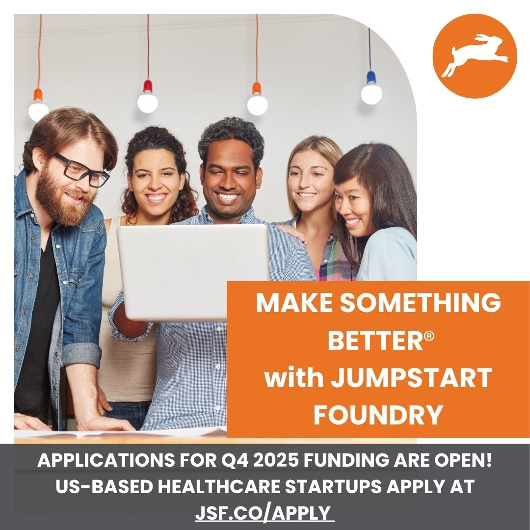 jsfoundry's tweet image. 2025 Q4 Cohort Applications are LIVE! 👏 Jumpstart Foundry invests $150K in each selected startup + exclusive access to our Jumpstart Insight Program for growth-focused support. Apply today to Make Something Better with JSF! bit.ly/48wKkOM

#HealthcareFounders #JSF
