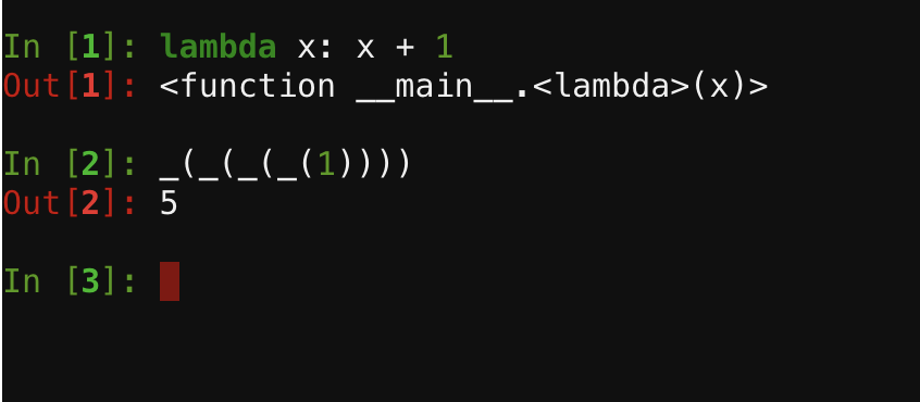 Brought to you by Cursed Python Underscore Gang