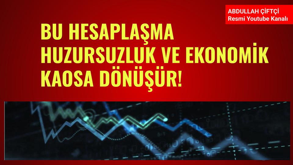 Arkadaşlar

Bu hesaplaşma huzursuzluk
ve ekonomik kaosa dönüşür!
Neler oluyor?

Detaylar Youtube kanalımda video sohbetinde
youtube.com/watch?v=2PzFZk…