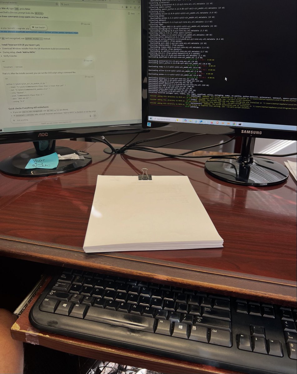 drewrealtyusa's tweet photo. Building a new program via ChatGPT &amp; Python to automatically update my lot inventories… 👨‍🎓🤮🤮🤮 #LandDevelopment #NewConstruction #BigData #RealEstate #Land https://t.co/mHSTPNWY8E