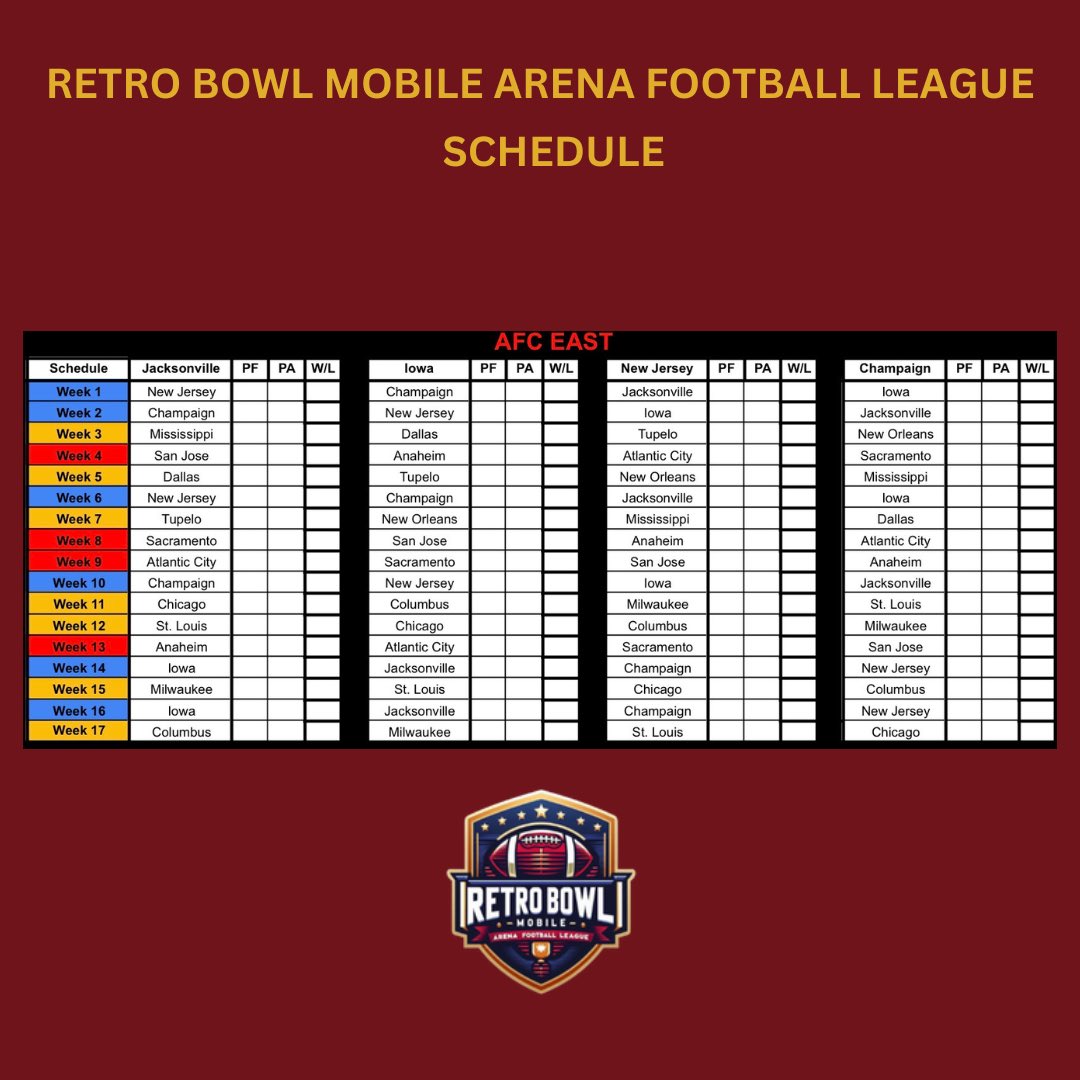 Retro Bowl Mobile Arena Football League tweet media