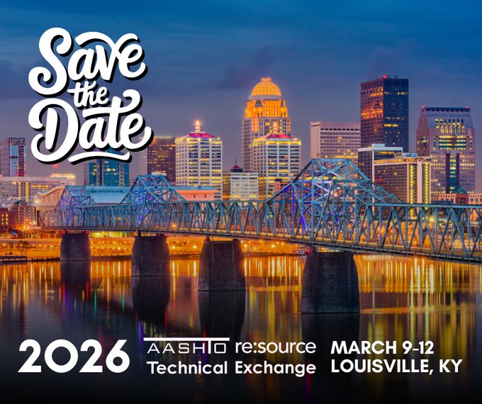 CHITestingLab's tweet image. Our friends at @aashtoresource are hosting their #TechnicalExchange in Louisville, KY next March!
Learn more about the event and register to talk some serious testing shop here.
aashtoresource.org/events
#ChicagoTestingLab #CTL #AASHTO #TechnicalExchange #MaterialsTesting