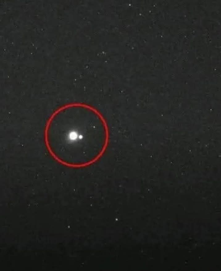 Earth and Moon from Mercury captured by NASA's MESSENGER spacecraft.