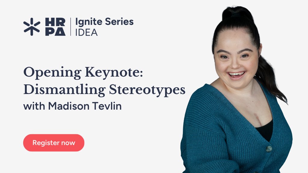 At HRPA's Ignite: IDEA event (Nov 17), Madison Tevlin will share her inspiring journey, revealing why diversity and accessibility aren’t just “nice to have,” they’re essential for innovation.
Join us in creating better workplaces:
hubs.la/Q03P0TWP0