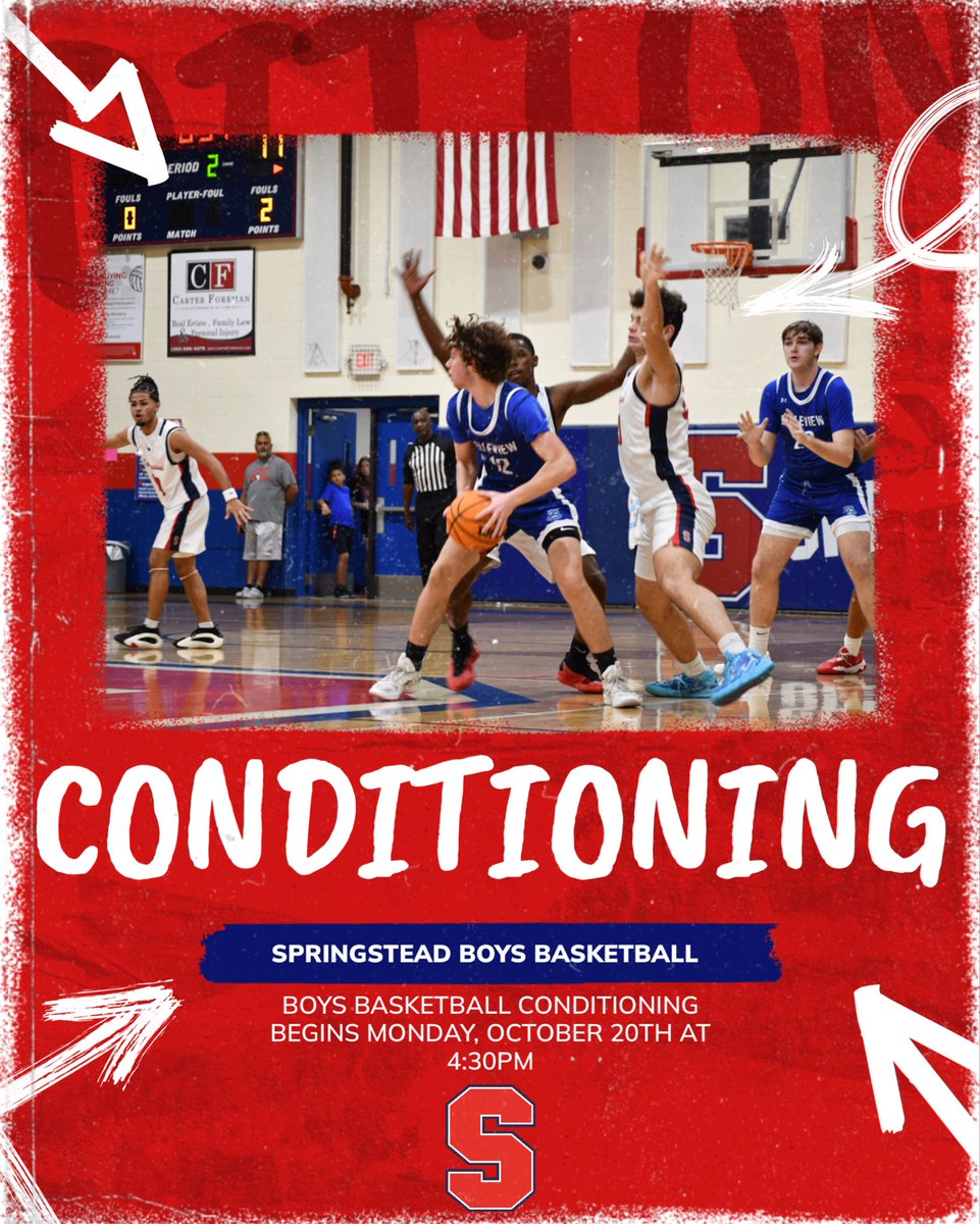 shsbballcoach's tweet image. Boys Basketball Conditioning starts Monday, October 20th at 4:30pm. You must have all of your FHSAA athletic paperwork completed in order to participate. Any questions, see Coach McGarry. @steadhoops @springstead_ath #steadlife