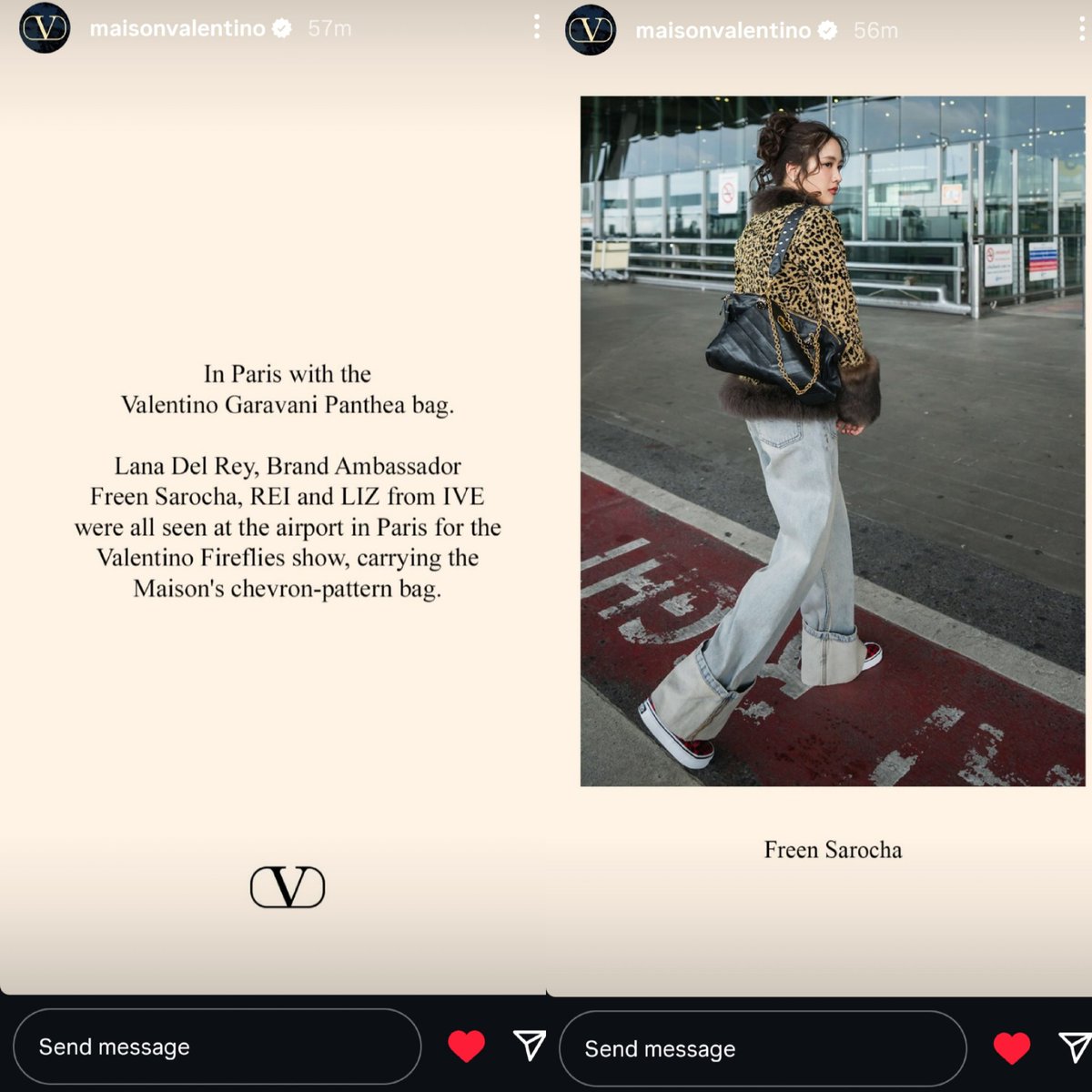freenguides's tweet image. In Paris with the Valentino Garavani Panthea bag - Valentino IG storie update
Brand Ambassador Freen Sarocha
✅Click on the link and like
🔗instagram.com/stories/maison…
🔗instagram.com/stories/maison…
#srchafreen
#ValentinoxFreen #ValentinoFireflies