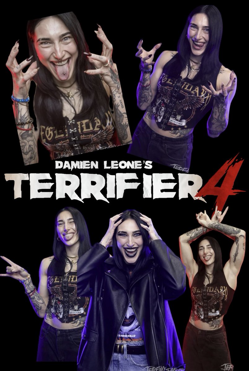 c3690459's tweet image. RHEA “BLOODY” RIPLEY
In TERRIFIER 4 🤡🇦🇺🔥🖤
#Terrifier4