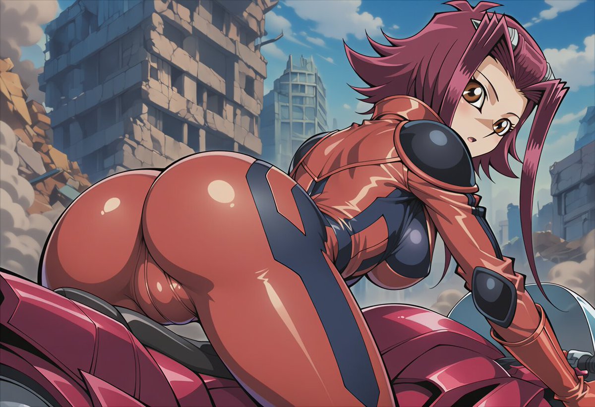 She's just finished a lap around the area at a high speed!

"How was it reader? Was my form and steering good?"