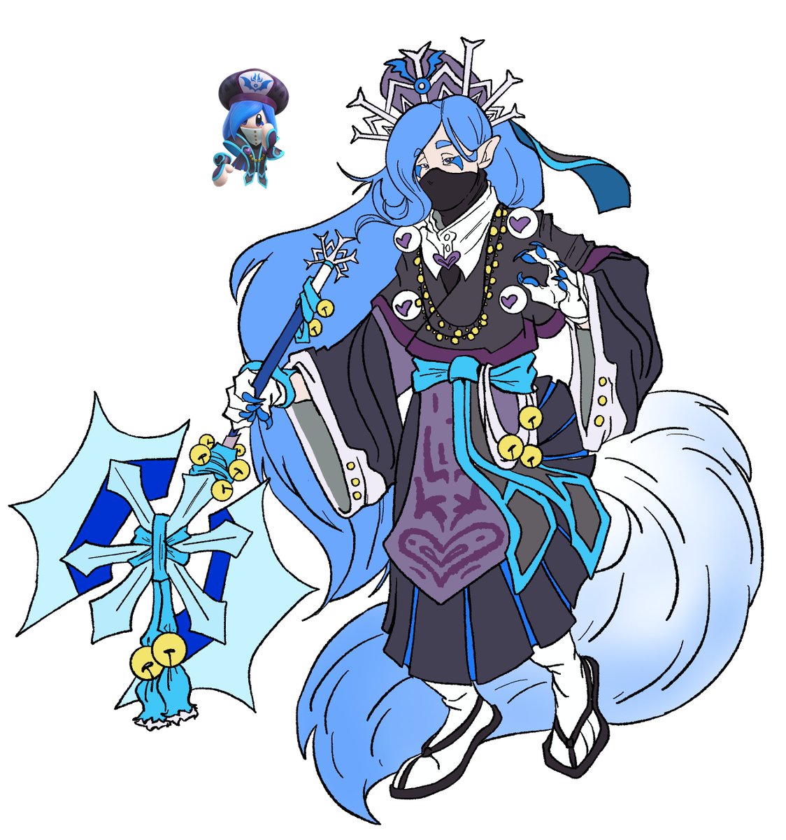 Kirby Dream Friends 2/16! Francisca, another victim to my desire to add lots of extra details for literally no reason