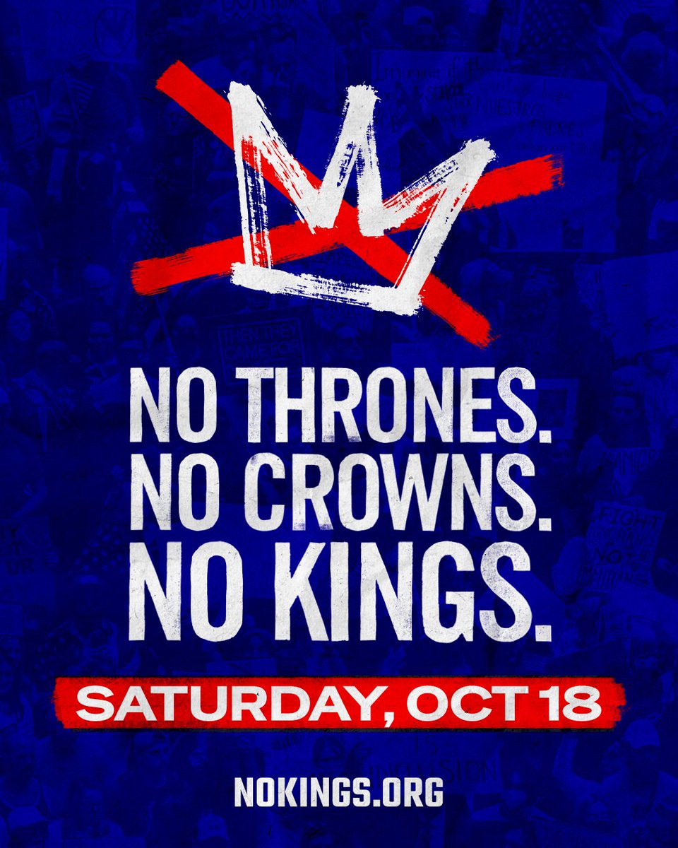 womensmarch's tweet image. The No Kings Protests are happening across the country! ✊ Buses are available to get you there, link in bio. Join us and demand justice, equity, and real change. 💙

#NoKingsProtest #SocialJustice #WomensMarch #ProtestForChange #EquityNow #StandUp #CommunityPower