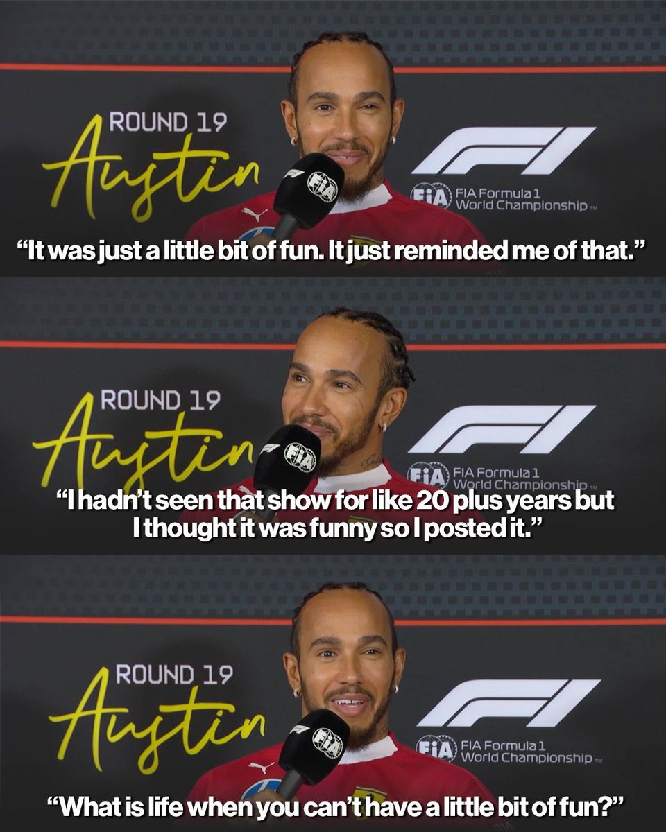 Lewis Hamilton comments on the instagram story he made in reference to Alonso:

“It was just a little bit of fun. It just reminded me of that [movie].” 😆