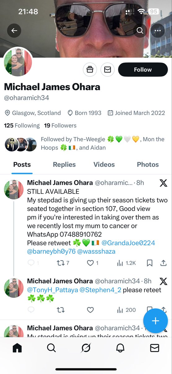 celtic_jaime's tweet photo. Don’t fall for this bhoys &amp; ghirls whoever’s behind this new  account was doing the same post under another account. Please share far and wide as wouldn’t like any vulnerable person getting caught out with this scam 😡 https://t.co/Fp1VEqKDNZ