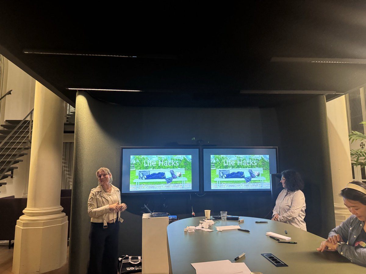 femcornelissen's tweet photo. At the Dutch Women in Tech meetup we laughed, learned, and even did Speaker Karaoke… yes, presenting random slides you’ve never seen before. Pure fun, best confidence training ever.

Lesson of the night?
Own your sparkle ✨

#WomenInTech #DWIT #PublicSpeaking #Confidence #AI https://t.co/ad8ZXGa6iA