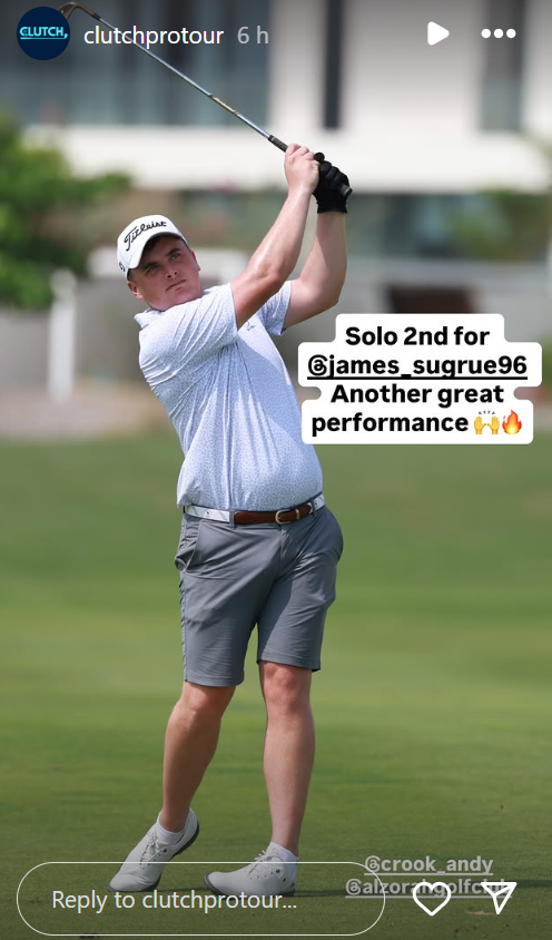 Great finish to the Mizuno Championship in Dubai today.  A 67 took him into second place, he won £5,000 and moved to 3rd in the <a href="/clutchprotour/">Clutch Pro Tour</a> Order of Merit.
All to play for in the season ending event in Al AIN, UAE