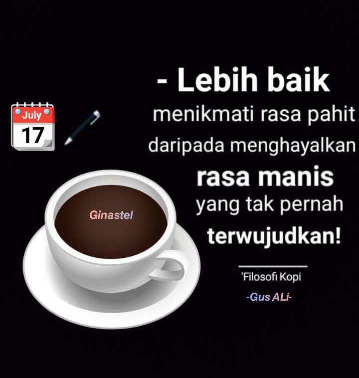 asetcoin2's tweet photo. GM secangkir kopi☕
Dari kopi aku bisa belajar bahwa pahit masih bisa di nikmati.
#filosofikopi #Ginastel https://t.co/AkmXYpM9wU