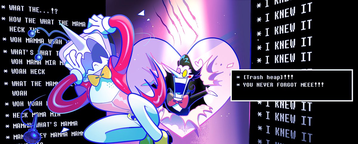 What if: Tenna, instead of solving the weather duo's love problems with the pixel game, had done a silly "blind date" segment and everything went wrong and he again fell into his terrible taste (that is, his ex)? 💘

Just---
#DELTARUNE 
#spamtenna