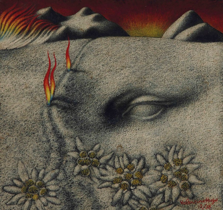 :: Paysage surréaliste 
_ 
Valentine Hugo