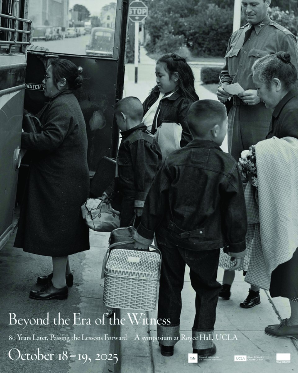 Join us <a href="/UCLA/">UCLA</a>’s Royce Hall 10/18-19 for “Beyond the Era of the Witness: 80 Years Later, Passing the Lessons Forward.” 

More: bit.ly/beyond-era-wit…
