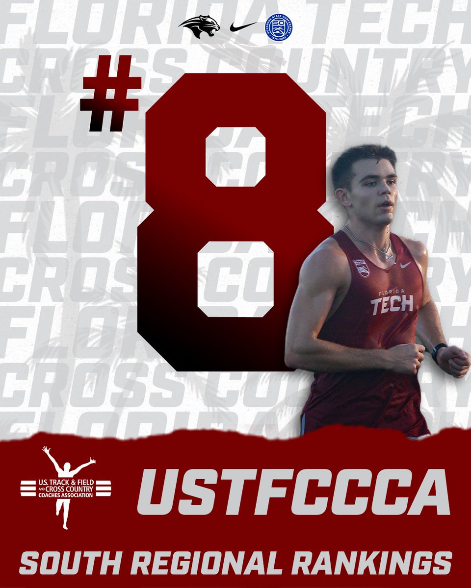FloridaTechXC's tweet image. Jumping into the rankings! 😎

#GoPanthers | #TechBuilt