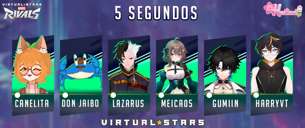 Dato Curioso:
Virtual Stars hizo el primer gran torneo de VTubers de Marvel Rivals desde que salió el juego, acabando como campeones el equipo '5 Segundos' 🌟

Este fin de semana se celebrará la segunda edición de dicho torneo, no se pierdan esta experiencia! 👀✨

#VirtualStars