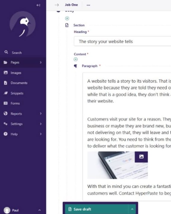 hyperpasteweb's tweet image. Fed up with your drag and drop web page builder? A Custom Wordpress or WagtailCMS Theme can be the answer. Keep the content and web design duties separate so you can concentrate on the message to your visitors.