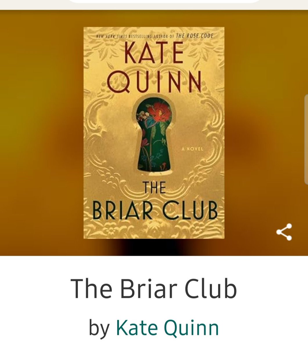 Reading my first Kate Quinn book.
Which of hers is your favorite?