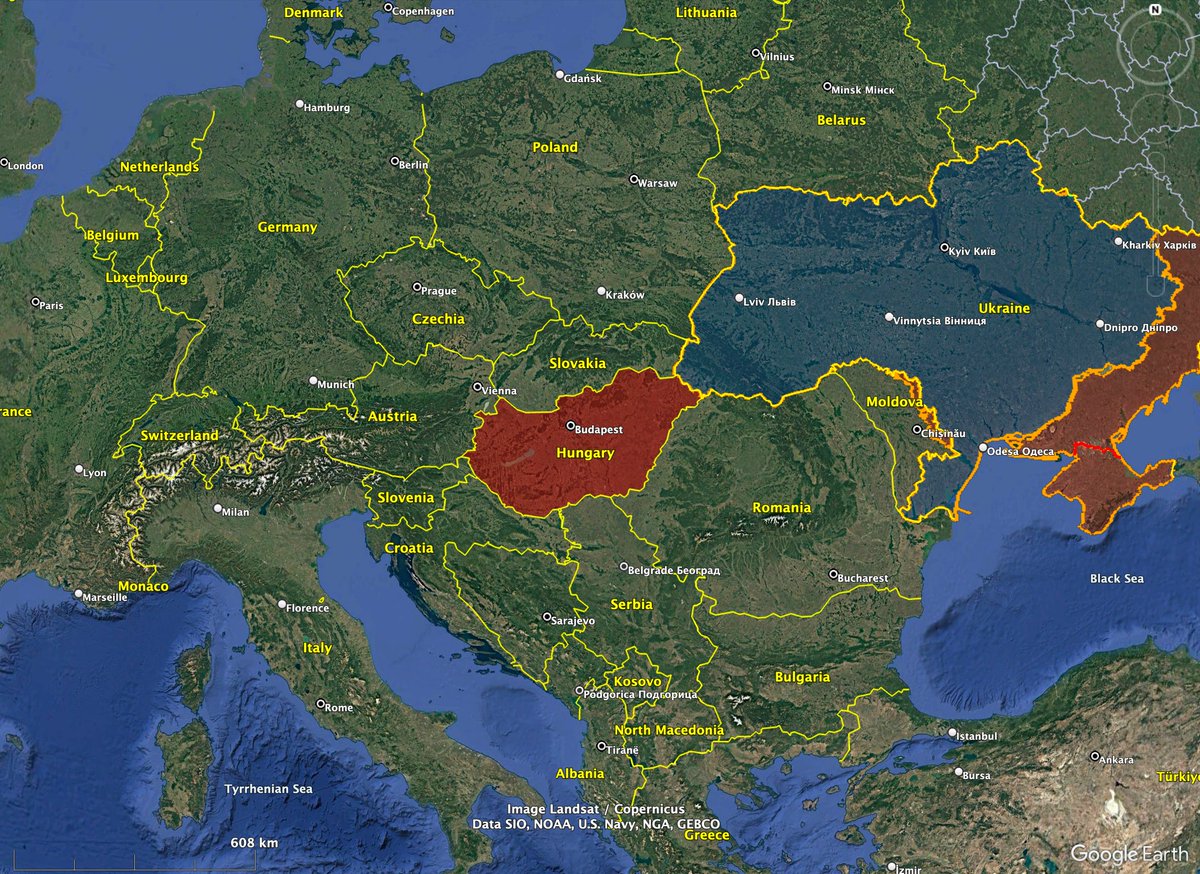 It is going to be interesting to see how Putin wants to reach landlocked Hungary.