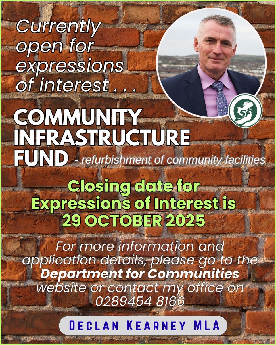 DeclanKearneySF's tweet photo. If your group or organisation owns facilities in need of refurbishment this scheme may be of interest.
See the contact details below.
#WorkingForAll https://t.co/Vnq8oPWzd5