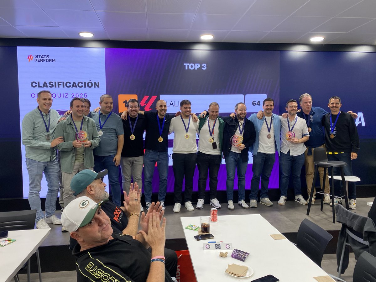 VII - Así ha quedado la clasificación final de la séptima edición del #OptaQuiz2025:

🥇<a href="/LaLiga/">LALIGA</a> 
🥈<a href="/Eurosport_ES/">Eurosport.es</a> 
🥉<a href="/marca/">MARCA</a> 

Podio. 🏅