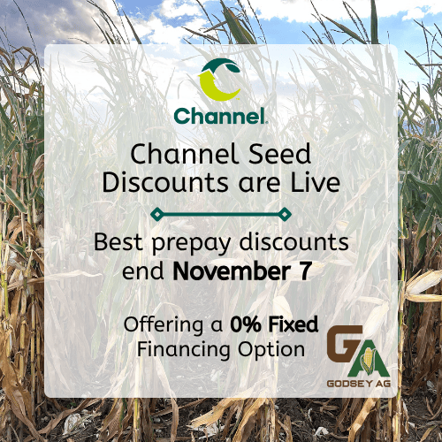 godseyag's tweet image. 2026 Channel Seed Discounts are here!

Secure yours today! The best discounts end November
7th.

#Plant26 #risetothechallenge #placedtoperform
#sspro #channelingup #allinallseason #harvest25
#ChannelSeed