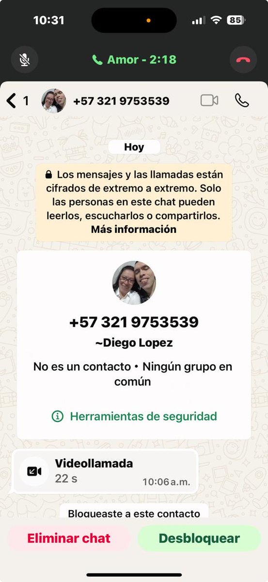 Me llaman de este número, accidentalmente contesto y era un tipo x en videollamada, por fortuna el teléfono no apuntaba a mi cara…ya ni responder se puede
