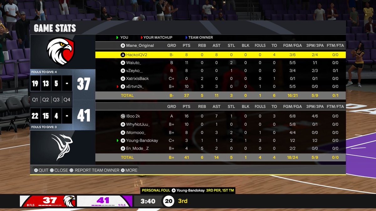 🇫🇷 <a href="/HallofGameFR/">Hall of Game</a> 🏆

🏀 <a href="/PayBaacKEsport/">PayBacK Esport</a> 2 - 0 <a href="/SouthFalco/">South Falco</a> 

📝: 3-2 

<a href="/Bou_2k/">Majin Bou 🇲🇦</a> 🐺
<a href="/WhyNotJuu/">JUUX</a> __ 🐺
<a href="/vMomooo_/">vMomooo_🇹🇳</a> 🐺
<a href="/xBandokay_/">🥀.</a> 🐺
<a href="/Zarak_Utd/">Z’ 🥷🏾</a> 🐺

Gg a nos adversaires 👌🏼