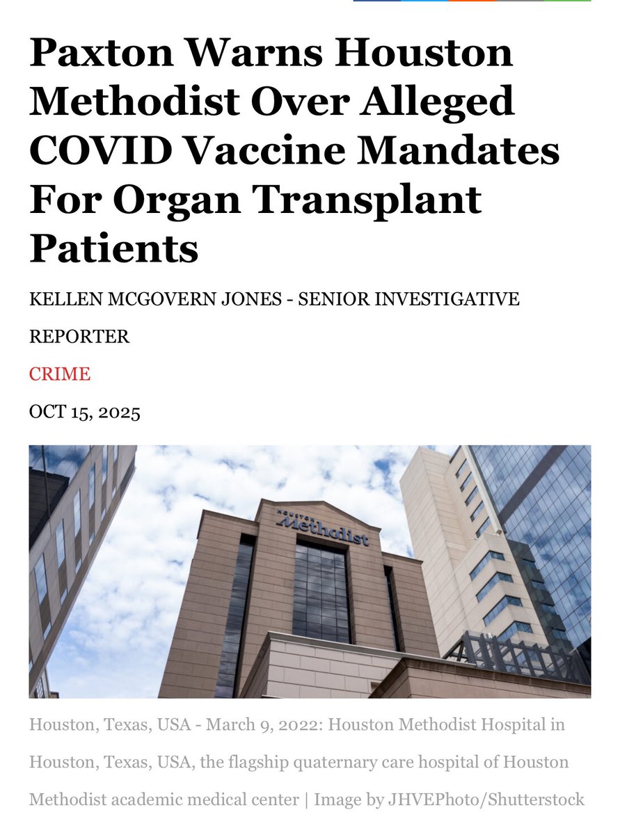 MdBreathe's tweet image. Houston Methodist was the first in the country to mandate the shots, 5 months before Biden. If you were injured or think you were, received your shot there, and reported the injury to Methodist, you can sue them if they didn’t report you to VAERS. 
(1/3)