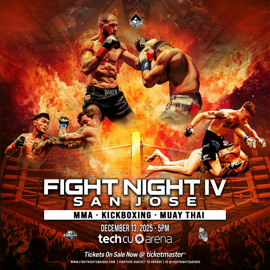 TechCUArena's tweet image. Fight Night IV presale is live now with code SAPC! 
 
The Bay Area’s premier mixed martial arts series returns to Tech CU Arena on Saturday, December 13 for a night of high-level action.