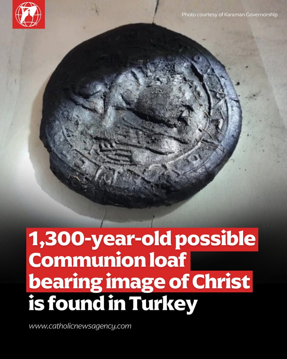 A team of archaeologists has discovered at a site in southern Turkey five small round loaves —  probably intended for the Eucharist — more than 1,300 years old, one of which features an image of Jesus Christ. 

The discovery took place in Topraktepe, an ancient Roman and