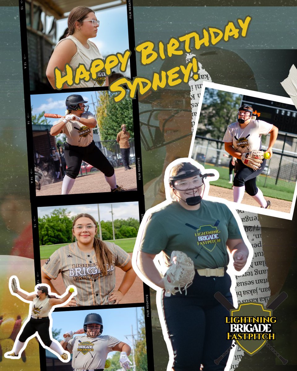 LBFastpitch's tweet photo. 🎂🥳A big Happy Sweet 16 &amp; Golden Birthday to our very own #40, Sydney! 🎉 Your sweet smile &amp; energy, big bat, and fire on the mound make our team stronger every game. Hope your day shines as bright as that golden arm that brings the heat for the Brigade! 💚🖤
#LightningBrigade https://t.co/JhiO7e0rLC
