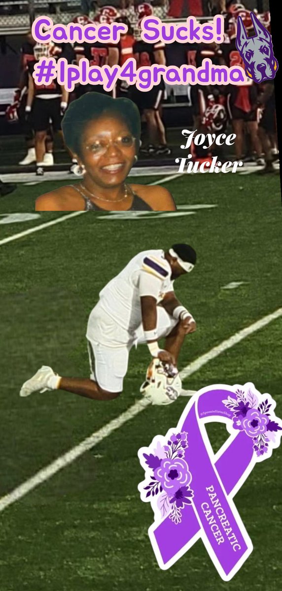 💜 She never got to meet him, but her spirit’s all over that field.
Zakar has her fight, her heart, her drive — all from Grandma 

#IPlay4Grandma #GreatDanes #HomecomingGame #PancreaticCancerAwareness #DLineStrong #FamilyOverEverything #PurpleOut #UAUKNOW