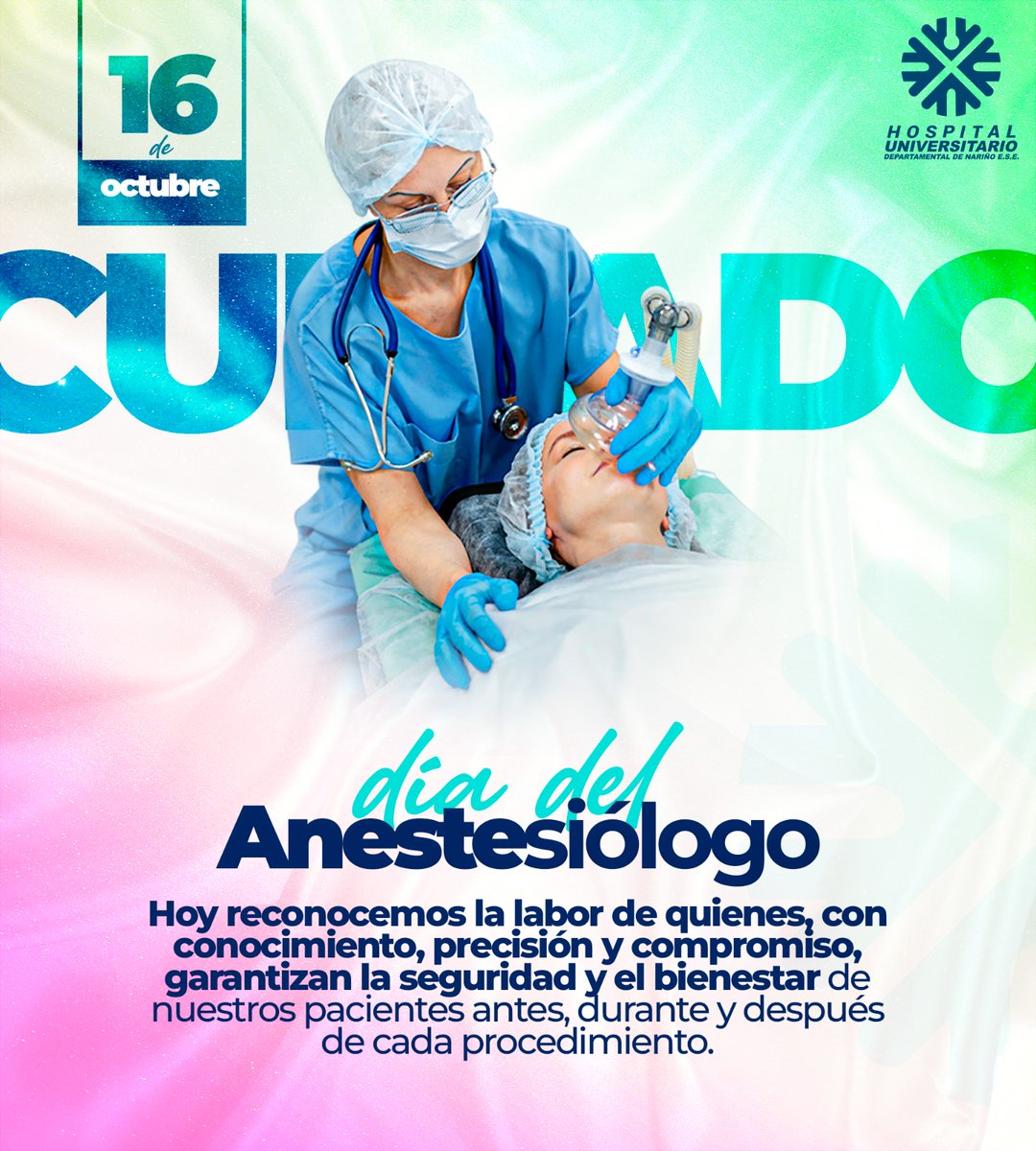 #Hoy reconocemos la labor de quienes, con conocimiento, precisión y compromiso, garantizan la seguridad y el bienestar de nuestros pacientes en cada procedimiento. 💙
Gracias por ser parte esencial de cada historia de cuidado.
#DíaDelAnestesiólogo #CuidadoConCalidad