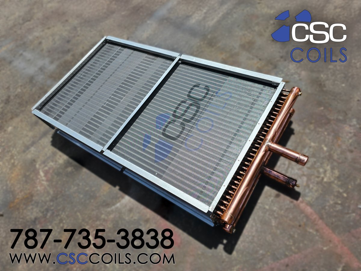 cscradiator's tweet image. Custom Trane chilled water coil, built in-house by our team! 💪
Need a coil? Call 787-735-3838 or visit csccoils.com
#HVAC #CSCCoils #Trane