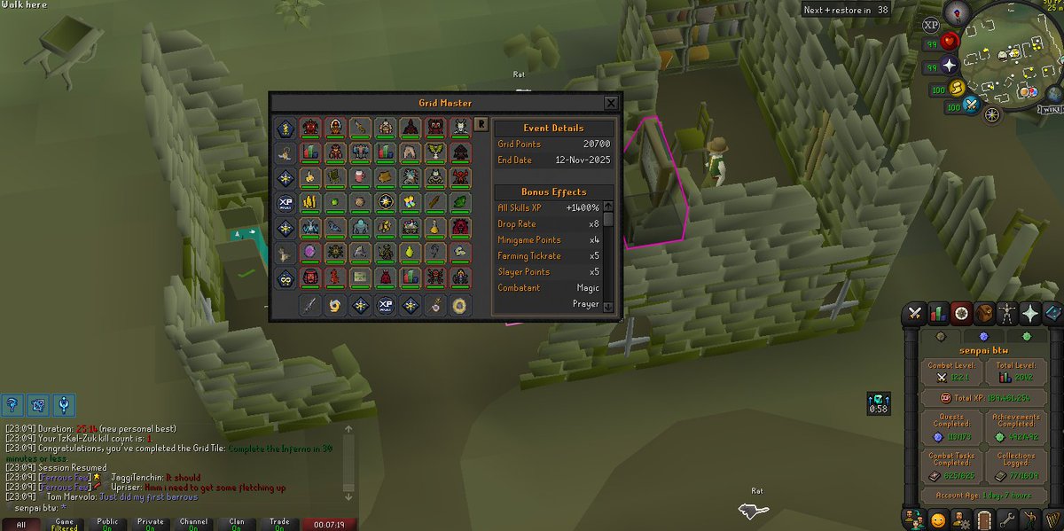rils2_RS's tweet image. took a while but grid completed #osrs #gridmaster