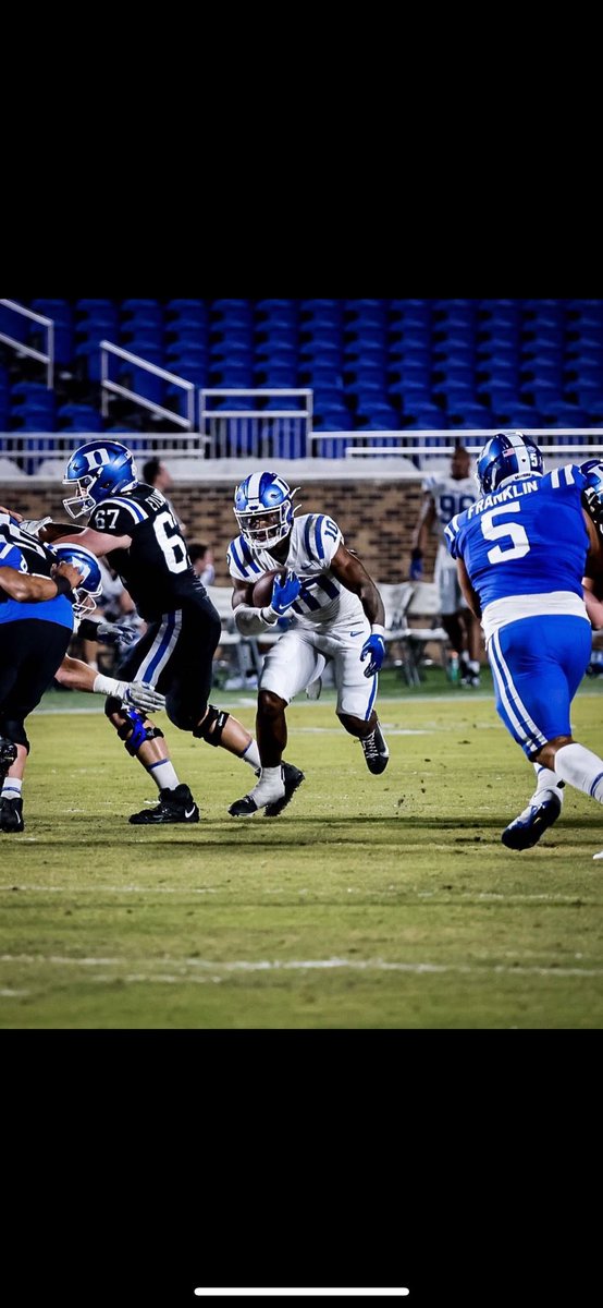I will be attending duke vs George tech this Saturday I can’t wait to be on there campus ,I want thank god for this opportunity im going to continue to keep working on my craft <a href="/CoachZohn/">Zohn Burden</a> <a href="/DUFBRecruit/">Duke Football Recruiting</a> <a href="/jenna_kinker/">Jenna Kinker</a> <a href="/KempsvilleFB/">Kempsville Chiefs Football</a> <a href="/DCherry55/">Daryl Cherry</a>