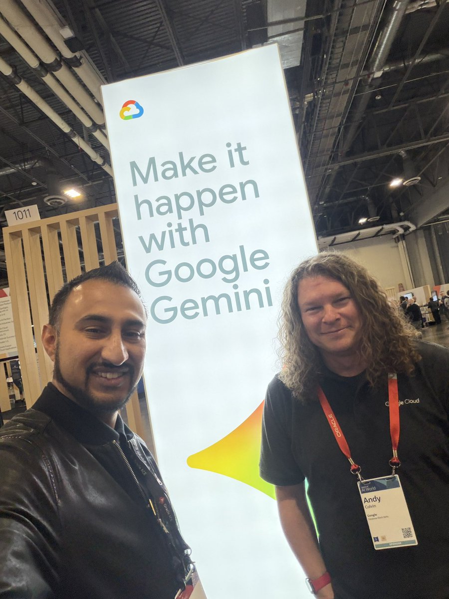 ZedDBA's tweet image. Oracle Database @googlecloud 😎 at #AIWorld

#Oracle #Database #Exadata #Multicloud